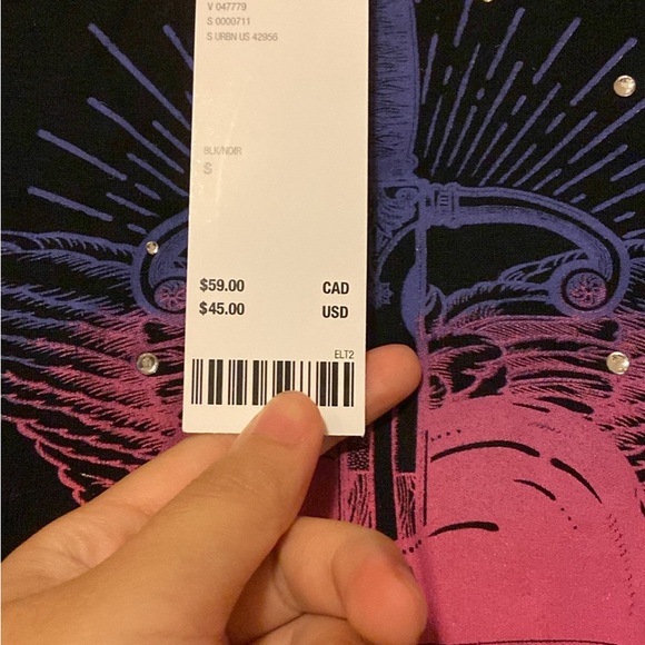 Brand new with tag Urban Outfitters Truth Diamante Long Sleeve Tee - Picture 3 of 3